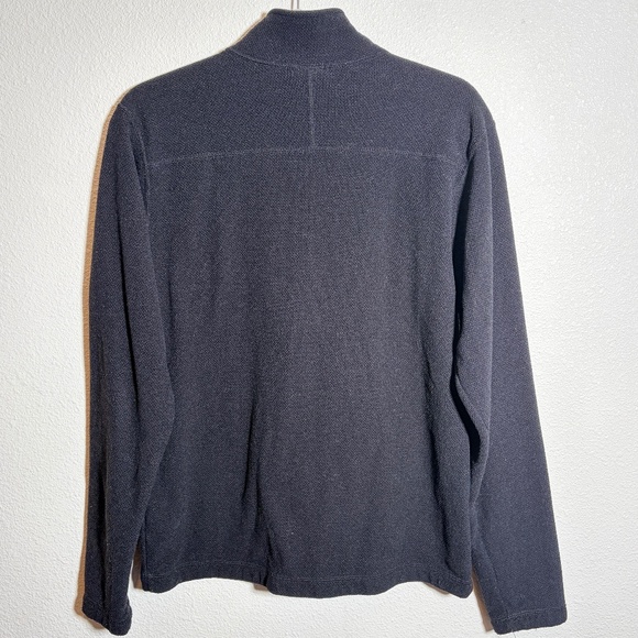 The North Face Mens Fleece Textured Cap Rock 1/4 Zip Navy Blue Mid-Layer SIZE M - Picture 10 of 13